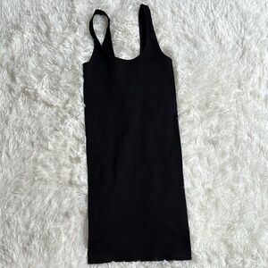 Urban Outfitters Black Ribbed Fitted Tank Top